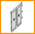 Moustiquaire pliss&eacute;e porte 2 vantaux sur mesure